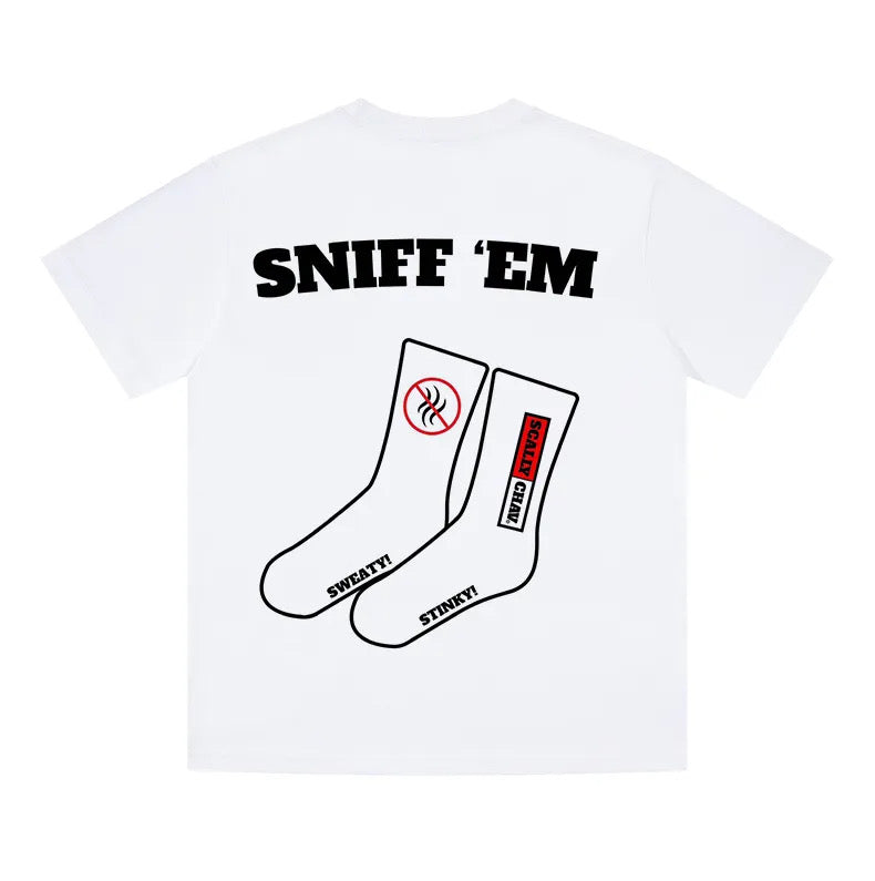 Sniff em sock print T-shirt