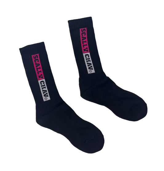 BLACK PINK LOGO CLASSIC CREW SOCK